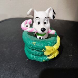 Dalmatian Christmas Ornament with Green Wreath